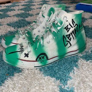 Men’s Converse Originals Chuck Taylor’s Hand painted One of a kind Size 10 M